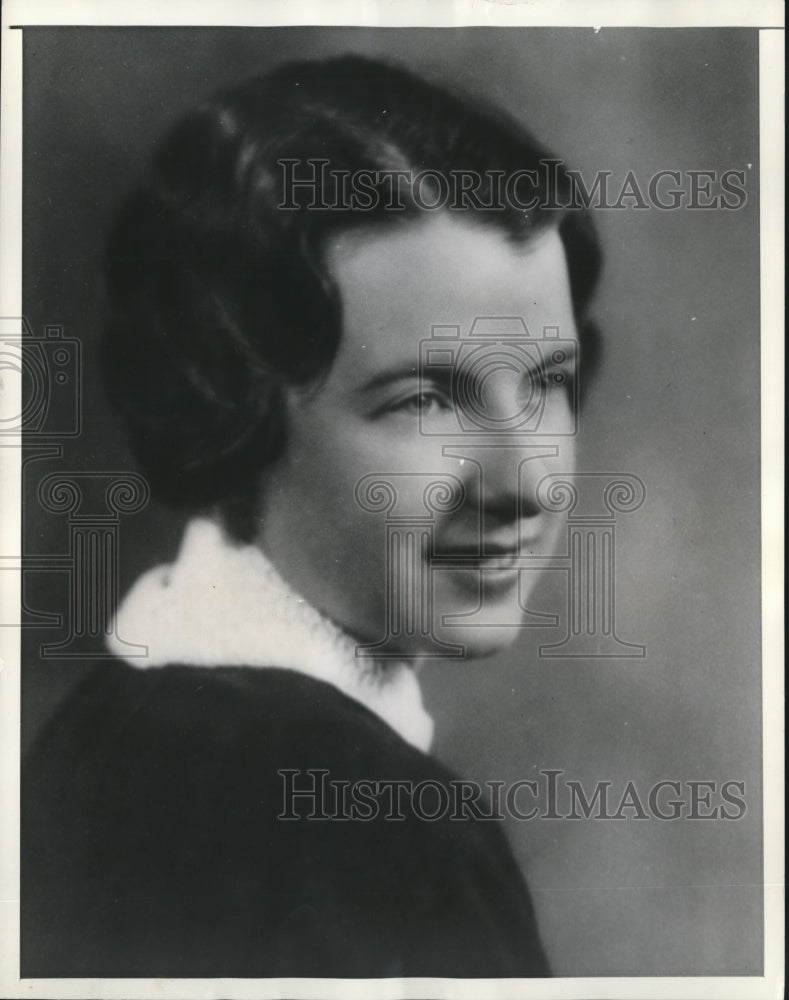 1935 Press Photo Miss Doris Cross fiance to Senator William Gibbs McAdoo - Historic Images