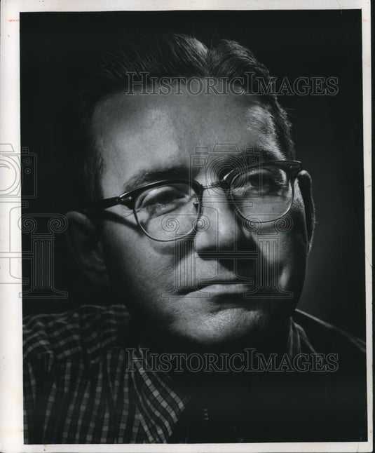 1962 Press Photo Journal Sentinel Employee Raymond E. McBride - mjb19206 - Historic Images