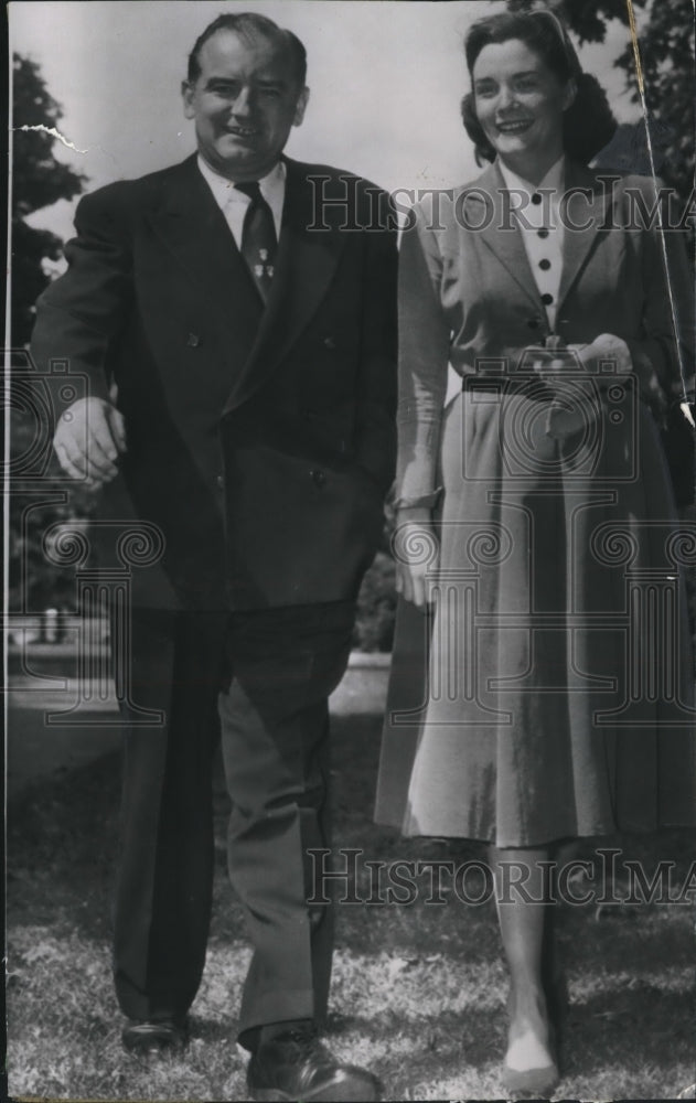 1953 Press Photo Miss Jean Kerr announced wedding to Senator McCarthy, Wisconsin - Historic Images