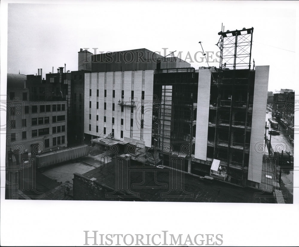 1961 Press Photo Construction of New Addition to Milwaukee Journal Building-Historic Images