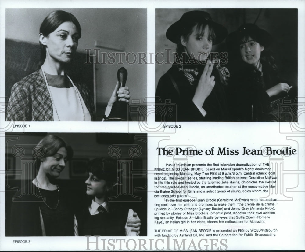 1973 Press Photo Geraldine McEwan stars in The Prime of Miss Jean Brodie - Historic Images