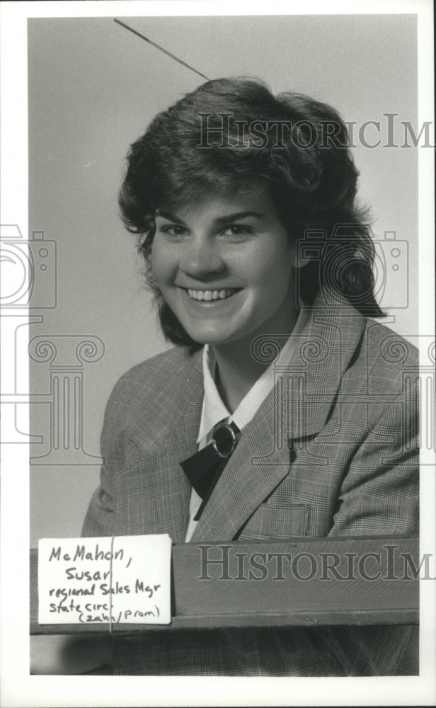 1989 Press Photo Susan McMahon, Milwaukee Journal Sentinel Sales Manager - Historic Images