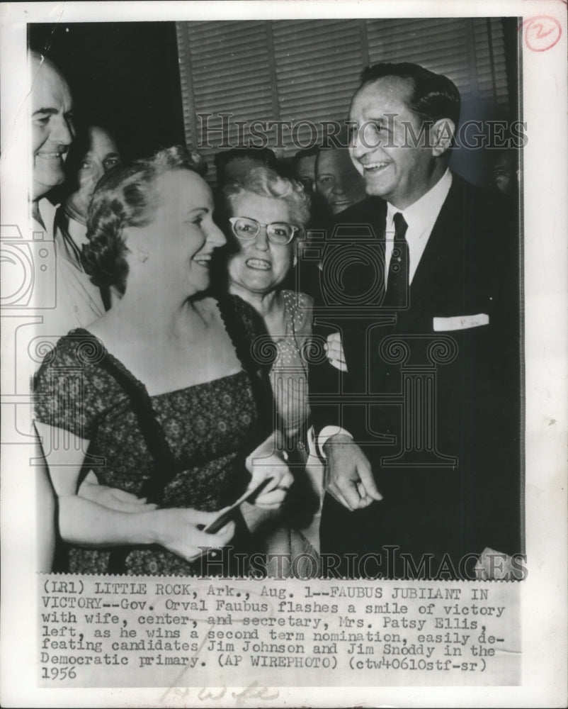 1956 Orval Faubus Arkansas Governor and Wife Little Rock, Arkansas-Historic Images