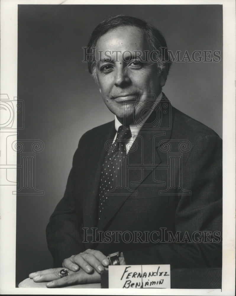 1978 Press Photo Benjamin Fernandez Republican Millionaire - mjb21138 - Historic Images