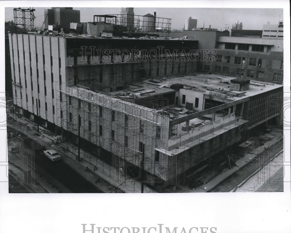 1961 Press Photo Milwaukee Journal Building Construction, New Addition - Historic Images