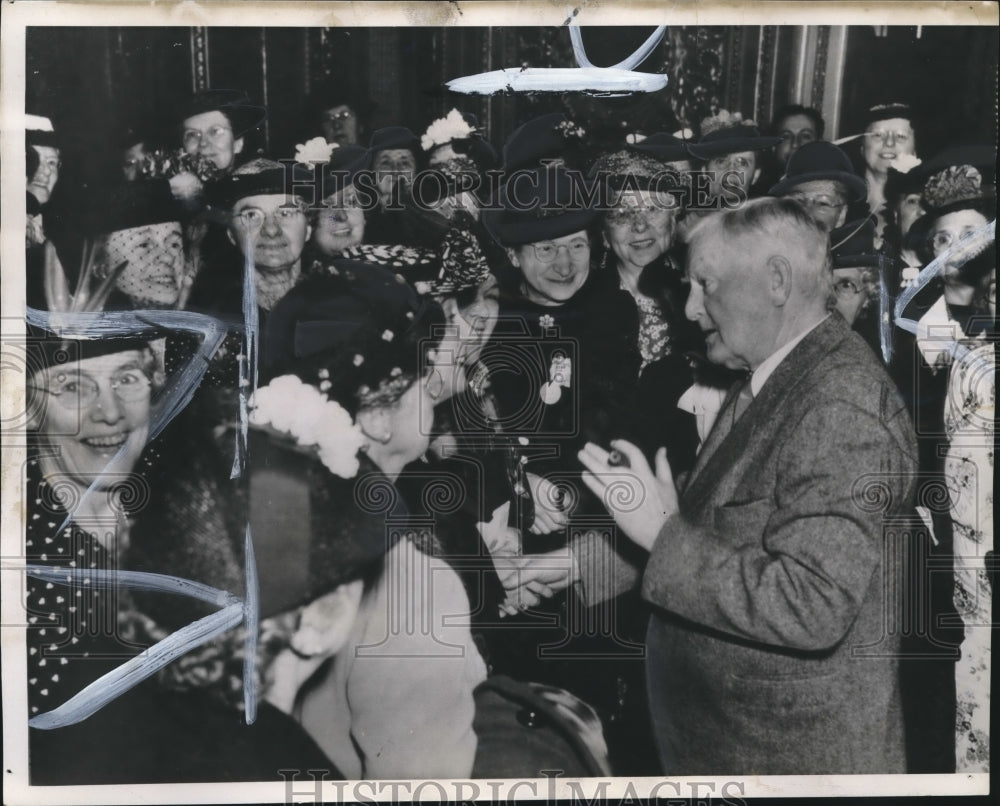 1940 Press Photo Vice President John Garner with Marie K. Brown of Grandma Club- Historic Images