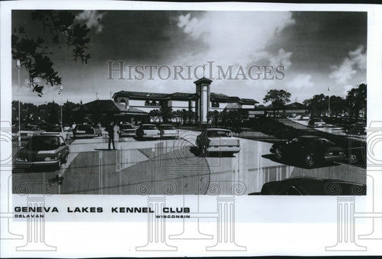 1989 Press Photo Artist's sketch of The Geneva Lakes Kennel Club in Delavan - Historic Images