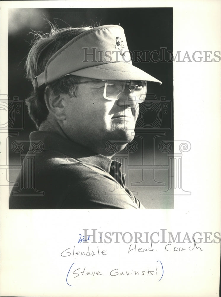 1986 Press Photo Milwaukee Glendale Head Coach Steve Gavinski - mjb22767 - Historic Images