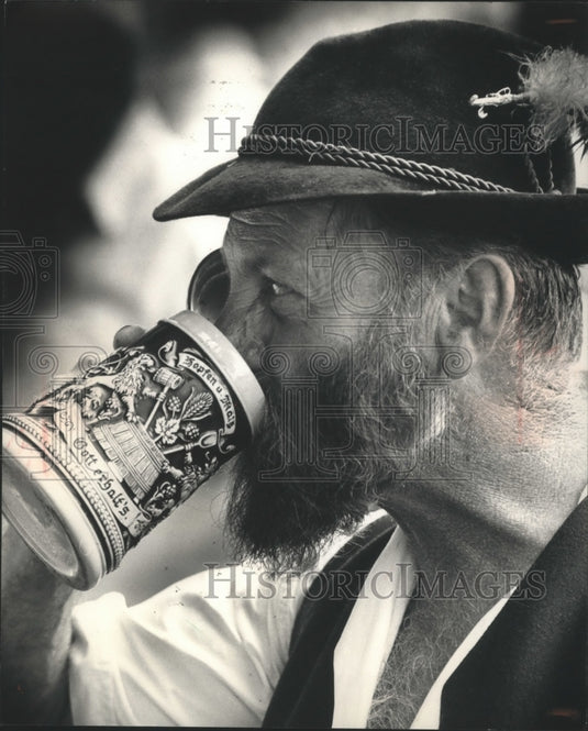1988 Brewmaster Ernst A. Von Frankenberg at German Fest-Historic Images