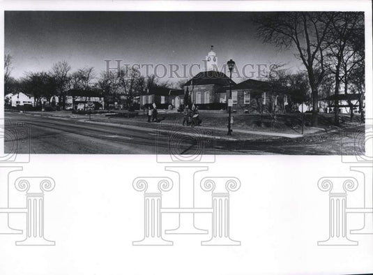 1972 Exterior of Village Hall, Greendale, Wisconsin - Historic Images