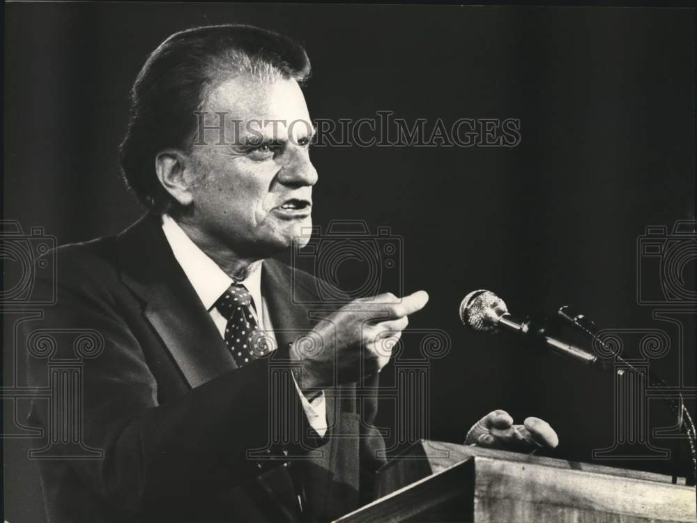 1979 Press Photo Billy Graham visits Milwaukee - mjb23256 - Historic Images