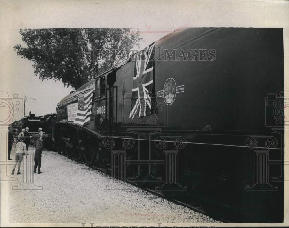 1964 Dwight D. Eisenhower train engine dedication, Green Bay, WI - Historic Images