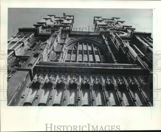 1983 Press Photo Cathedral exterior of Westminster Abbey, London, England - Historic Images