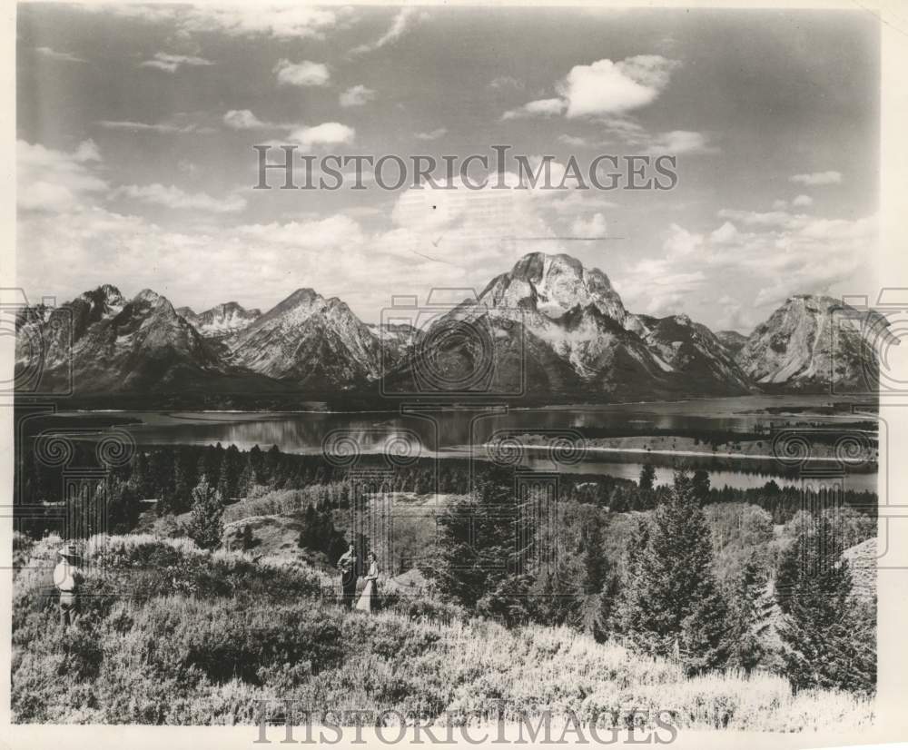 1952 Mount Moran in Grand Teton National Park in Wyoming - Historic Images