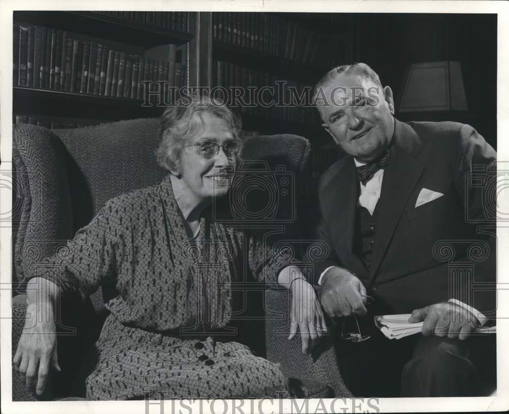 1951 Fay McBeath and Harry Grant executives of The Milwaukee Journal - Historic Images