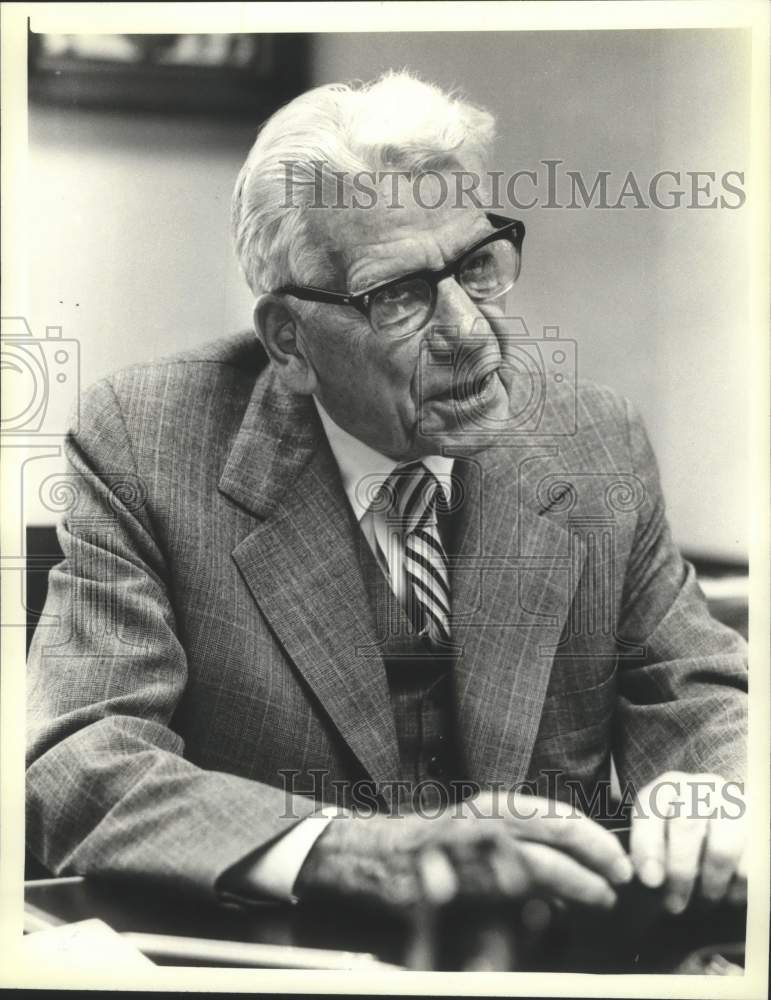 1980 Press Photo William Grede, National Association of Manufacturers, Milwaukee - Historic Images