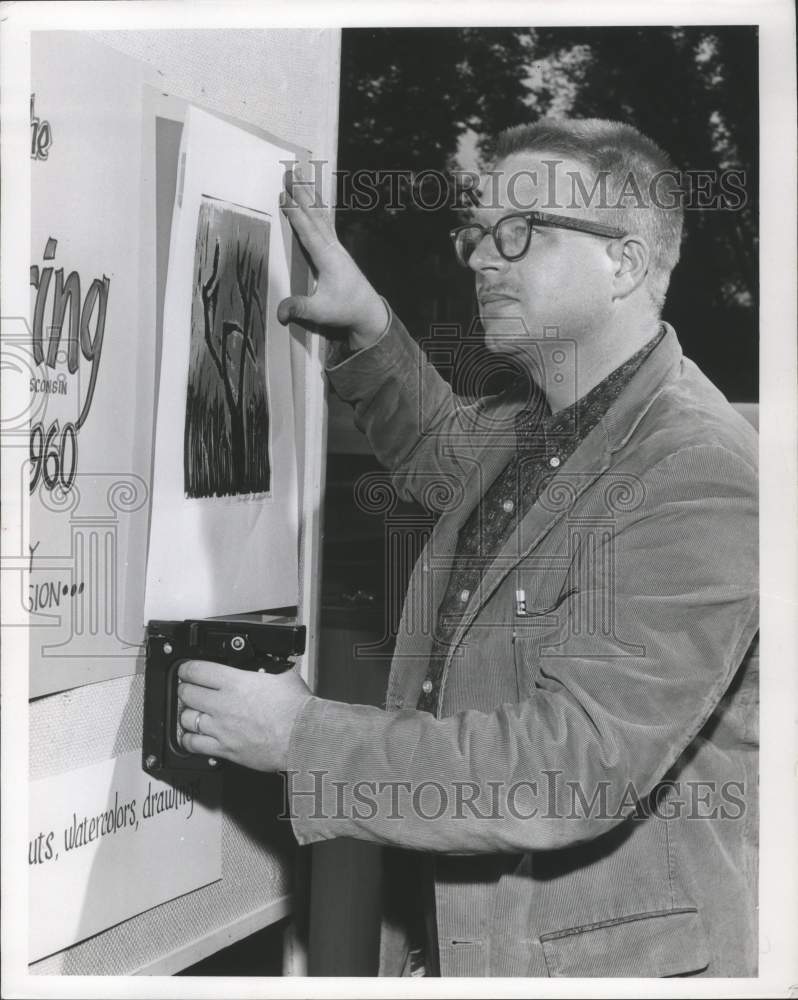 1960 David Gray, Art Professor, University of Wisconsin, Madison - Historic Images