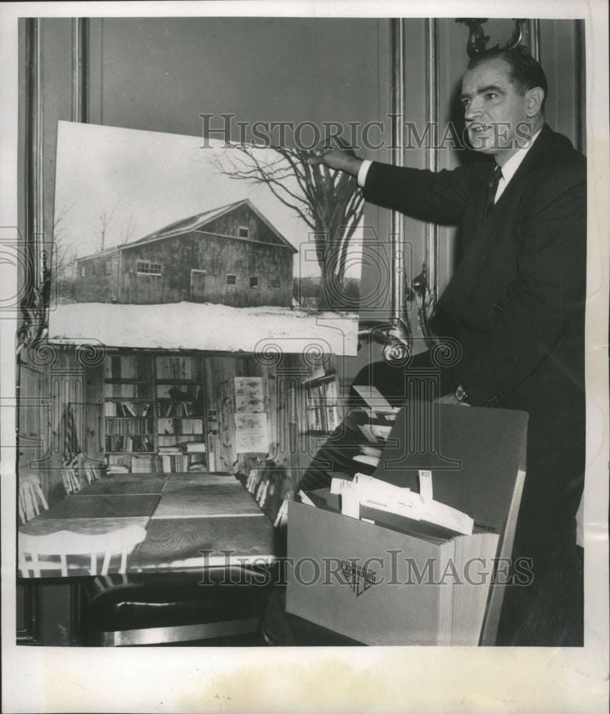 1952 Senator McCarthy&#39;s Investigators Find Documents in Barn - Historic Images