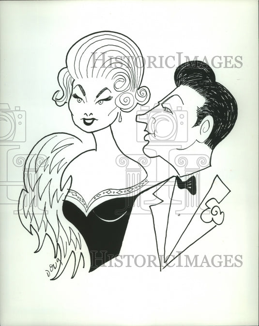 1967 Press Photo Donald O'Connor and Jame Morgan co-hosting Miss Wool of America - Historic Images