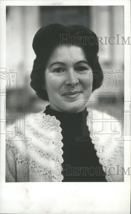 1971 Press Photo Edith Parsley, wife of professional basketball coach - Historic Images