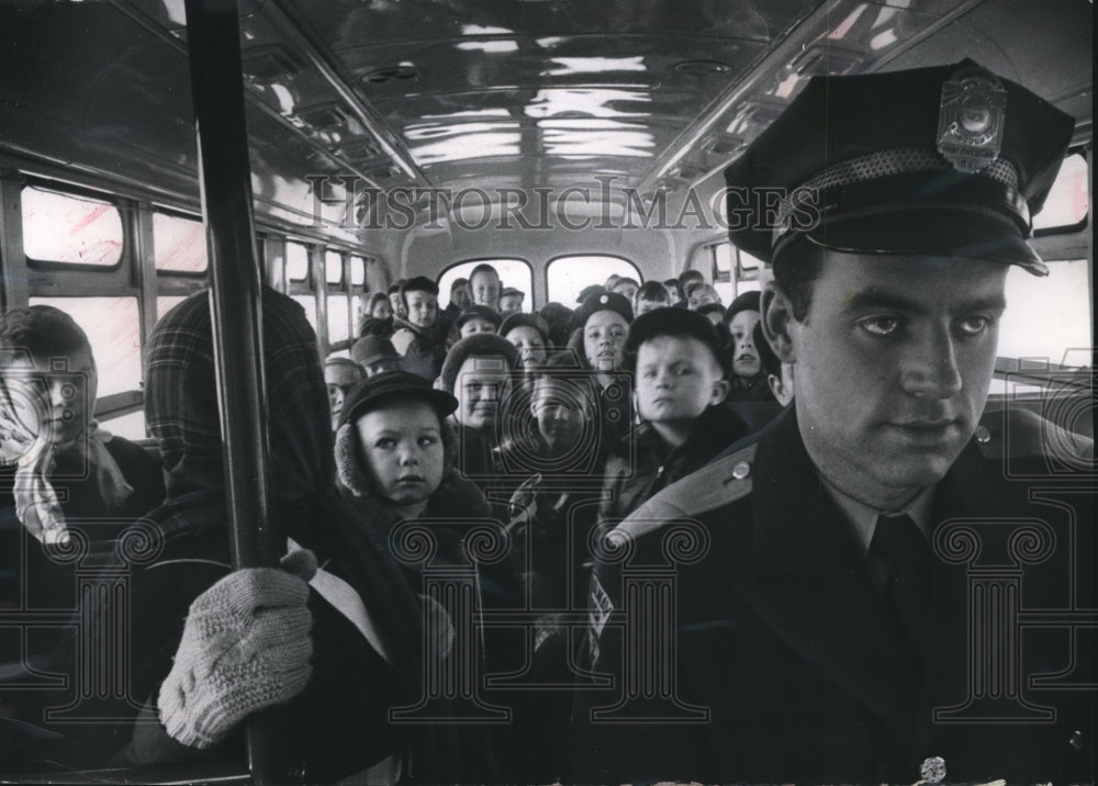 1965 Gerald Hofmann Drives a School Bus for Ben Franklin School-Historic Images