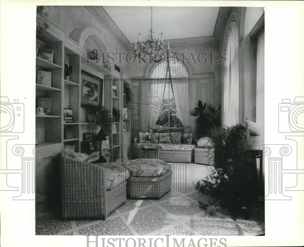 1979 Press Photo Redecorated Room at the Executive Mansion in Madison, Wisconsin - Historic Images