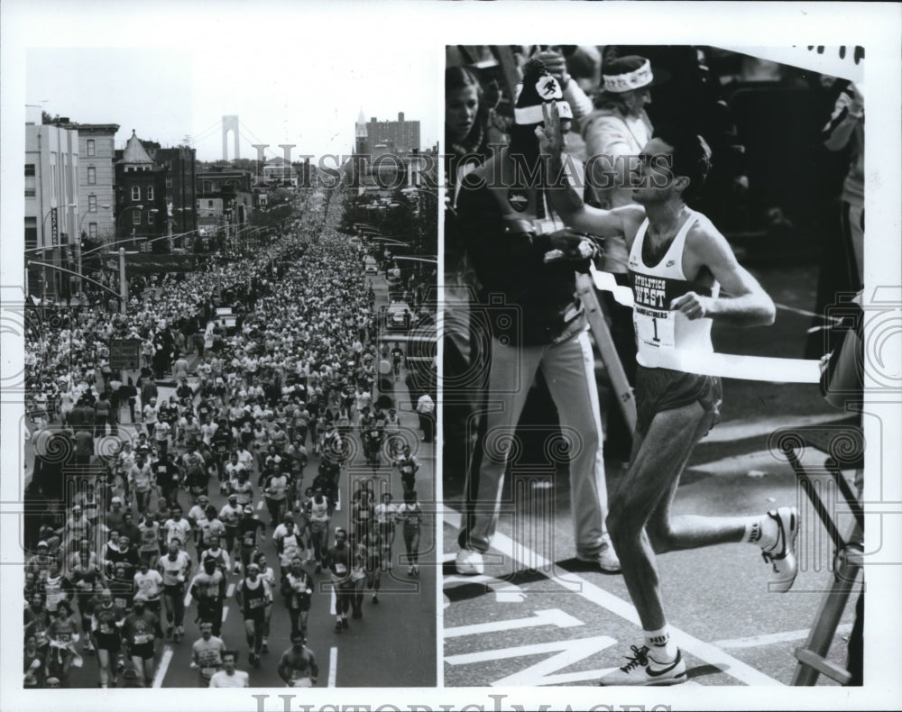 1983 Alberto Salazar during the 1982 New York City Marathon - Historic Images