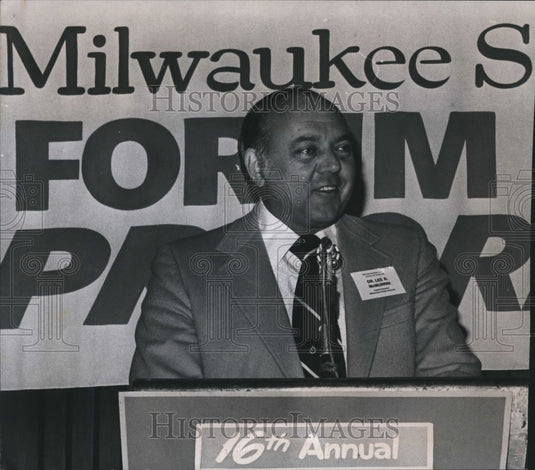 Press Photo Lee R. McMurrin, Milwaukee, Wisconsin School Superintendent-Historic Images