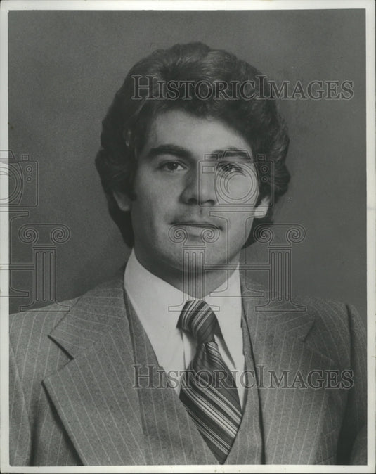 1978 Press Photo Vince Gibbens, Wisconsin Television 12, Milwaukee - Historic Images