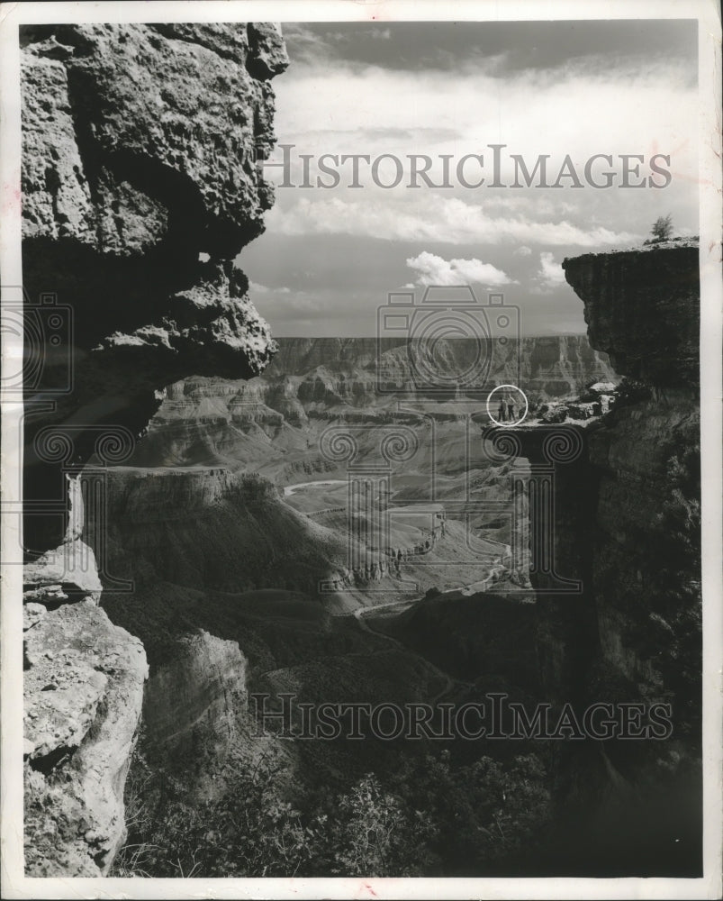 1953 Press Photo The Colorado River carves away at the Grand Canyon.-Historic Images