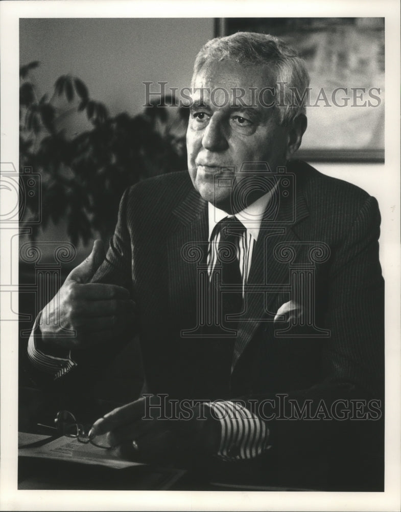 1991 Press Photo Brandon Grove, U.S. State Department, Foreign Service Institute - Historic Images