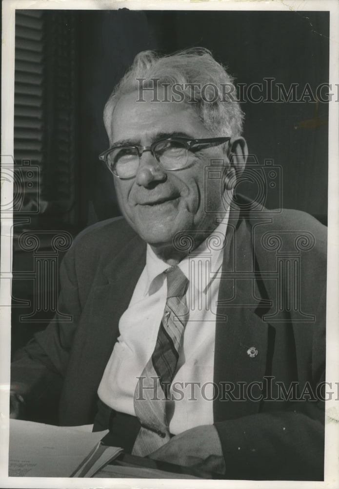 1961 Bernhard Gettleman, Former Wisconsin State Senator-Historic Images