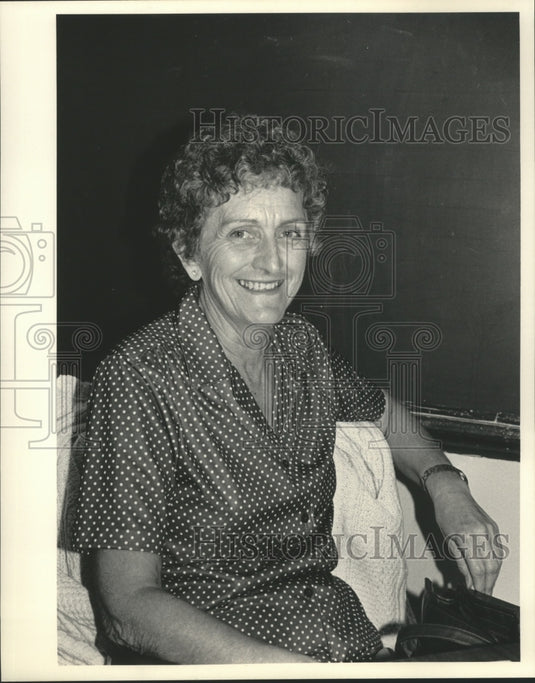 1984 Press Photo Jean Gettleman, Hartford Association for Retarded Citizens - Historic Images