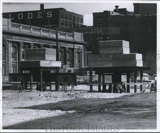 1959 Construction of Milwaukee Journal Building Test Pile Wisconsin-Historic Images