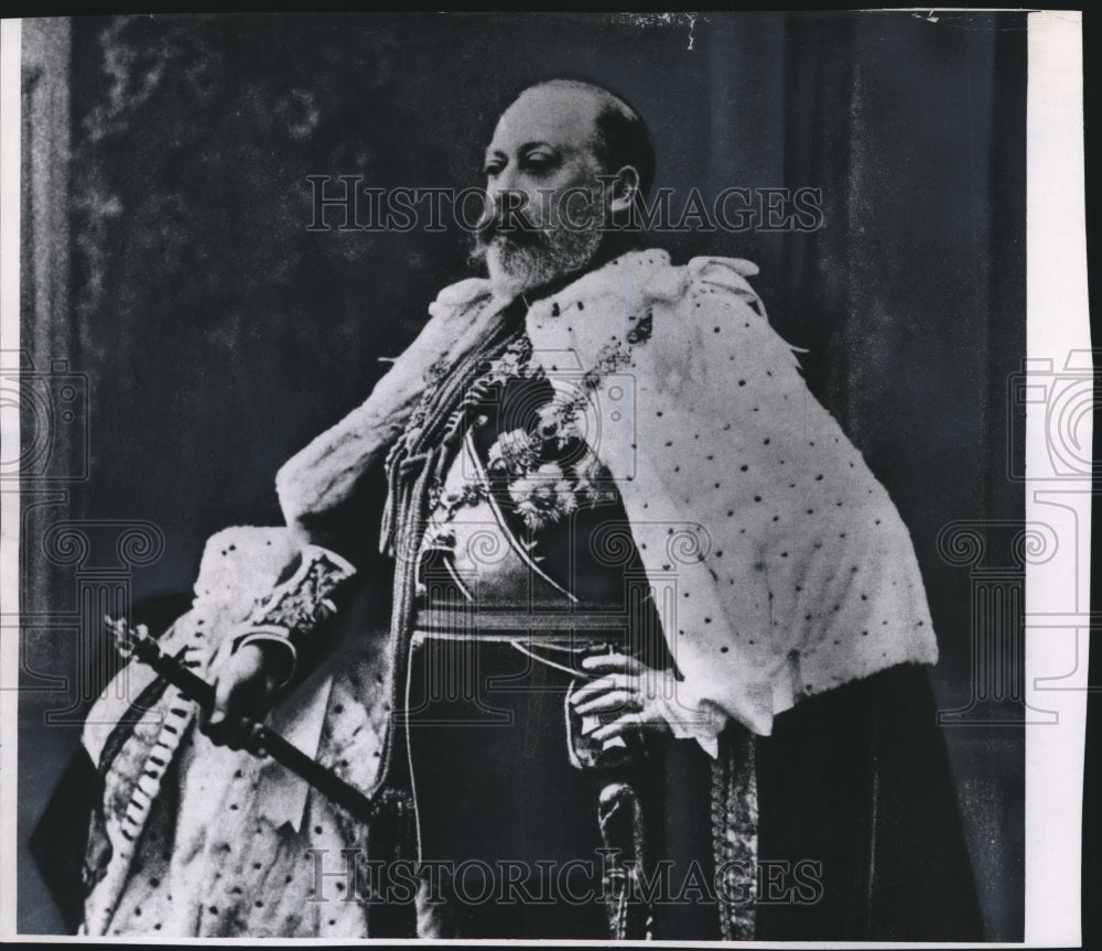 Press Photo King Edward VII, England - mjb28566-Historic Images