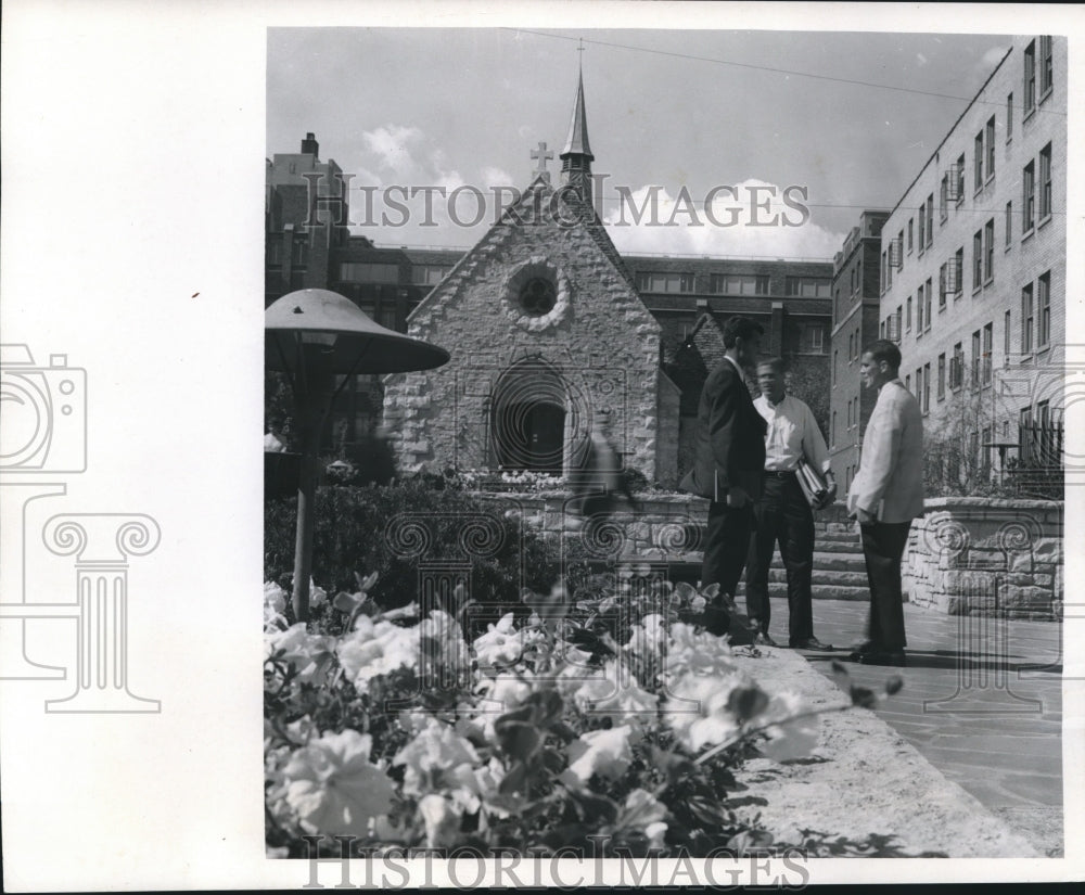 1966 Press Photo Marquette University chapel on campus, Wisconsin - mjb28675 - Historic Images