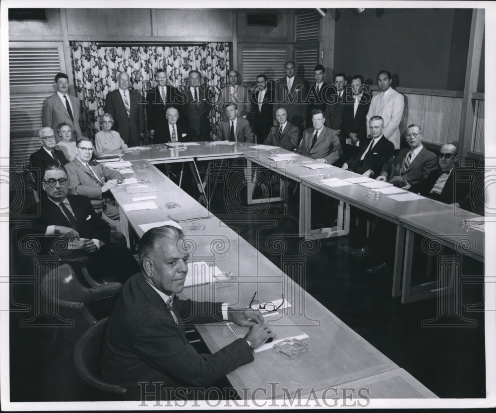 1957 Press Photo The Milwaukee Journal Board of Directors - mjb28691-Historic Images