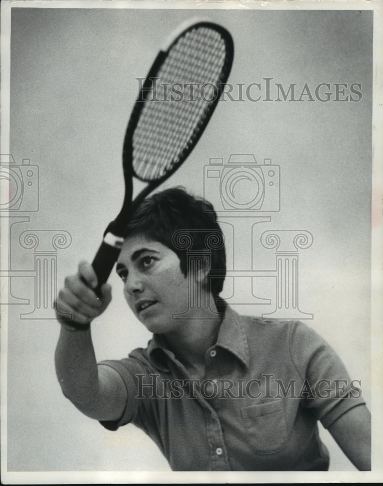 1973 Press Photo Ann Gorski, speed in racquetball counts, Milwaukee. - mjb28850-Historic Images
