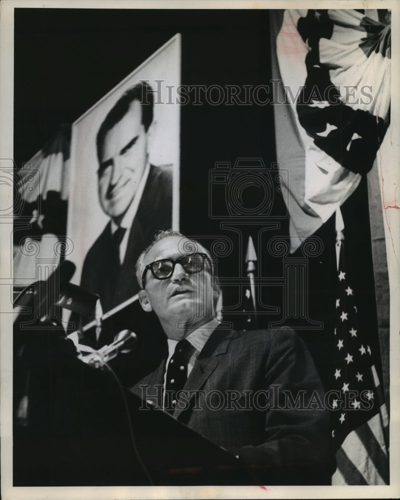 1960 Press Photo Senator Barry Goldwater Spoke at a Dinner at Schroeder Hotel-Historic Images