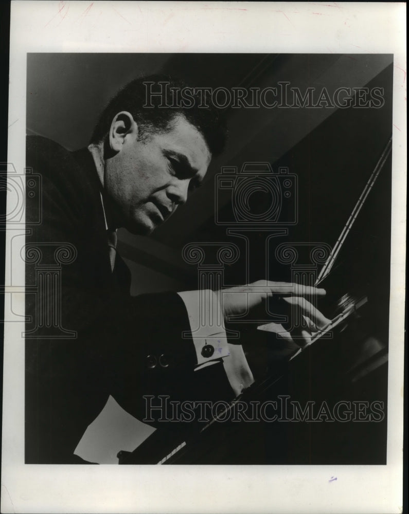 1955 Press Photo Frank Glazer Playing Piano - mjb29019 - Historic Images