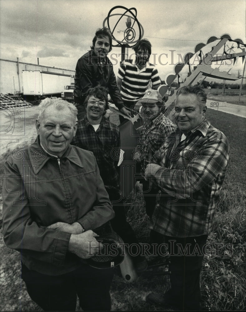 1987 Press Photo Welders at Glander Metal Works, Milwaukee - mjb29165 - Historic Images