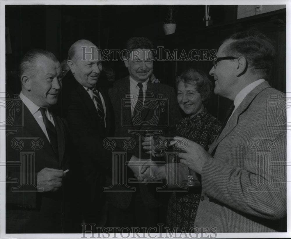 1961 Lloyd Gladfelter and others at his farewell party, Turner Hall.-Historic Images