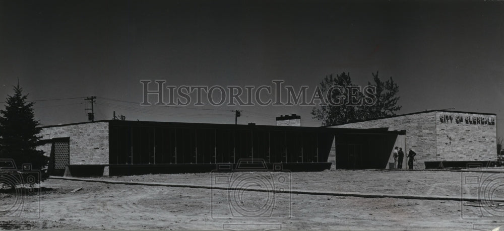 1955 Press Photo Open House at New City Hall, Glendale, Wisconsin - mjb29903- Historic Images