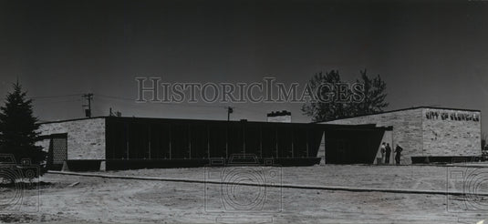 1955 Press Photo Open House at New City Hall, Glendale, Wisconsin - mjb29903- Historic Images
