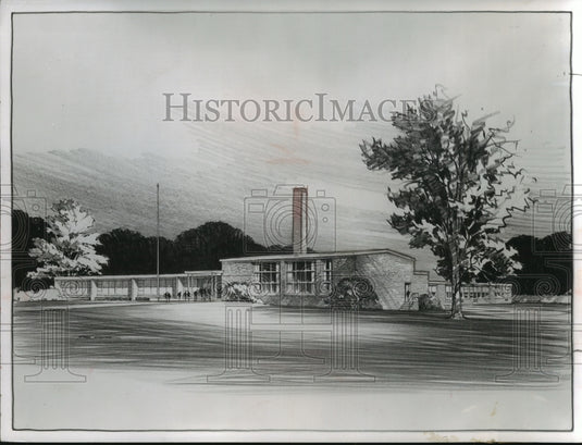 1965 Press Photo New elementary school in Grafton, Wisconsin - mjb30110-Historic Images