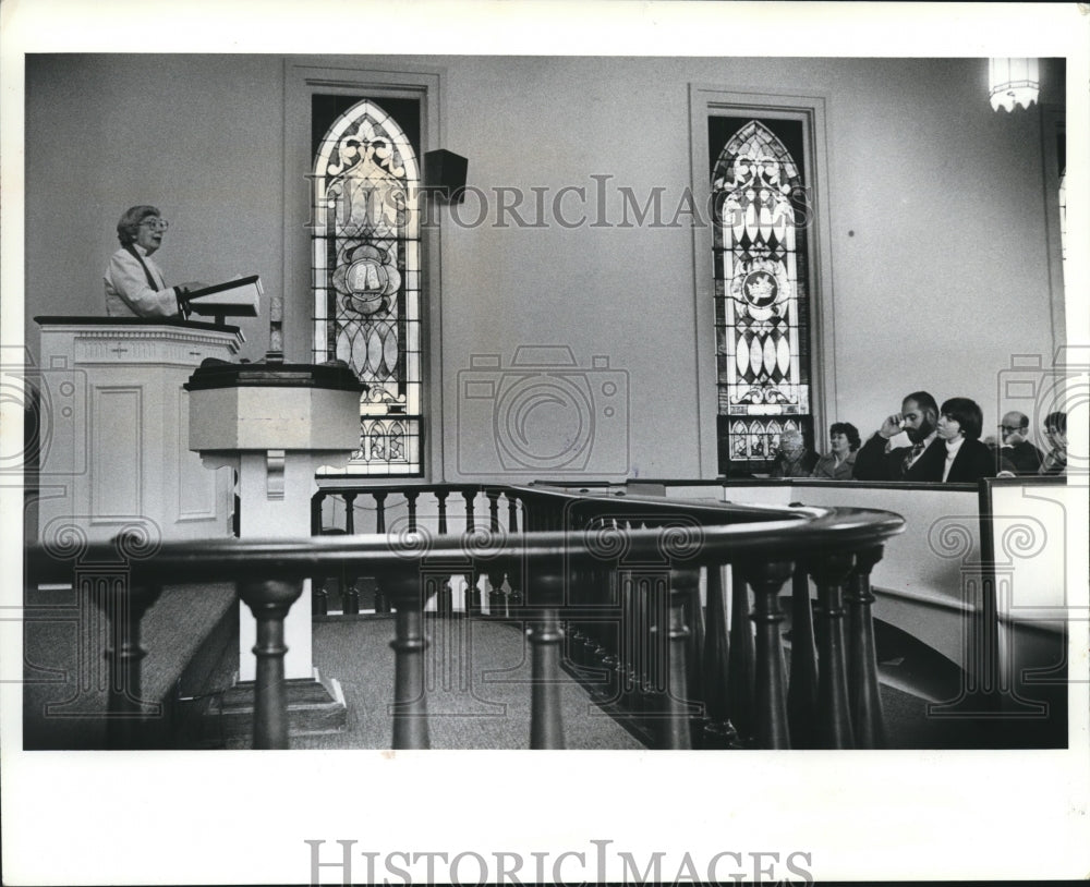 1982 Press Photo United Methodist Bishop Marjorie Matthews, Wisconsin - Historic Images