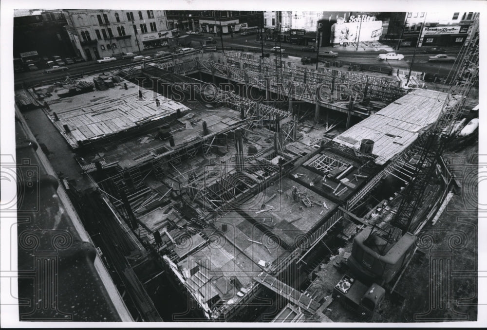 1961 Press Photo Milwaukee Journal building construction, Milwaukee, Wisconsin-Historic Images
