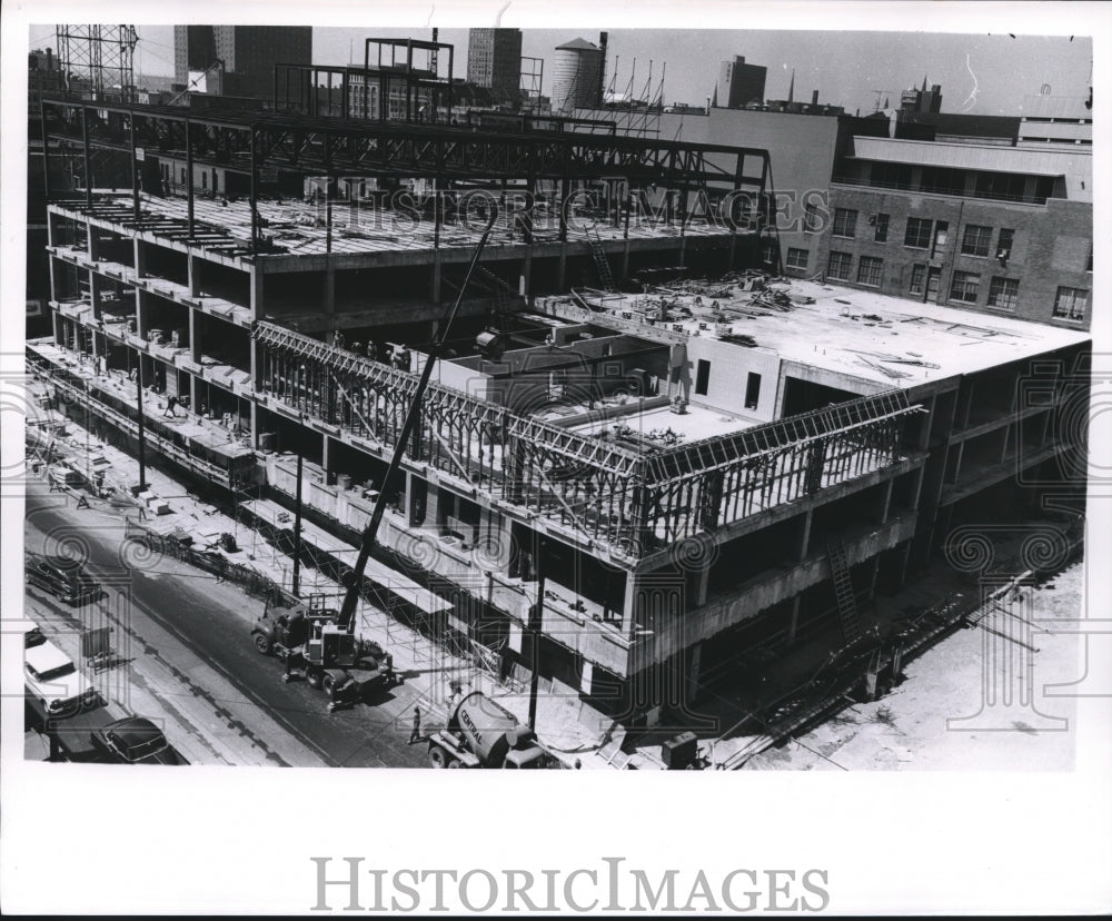 1961 Press Photo New addition to Milwaukee Journal buildings, Wisconsin. - Historic Images