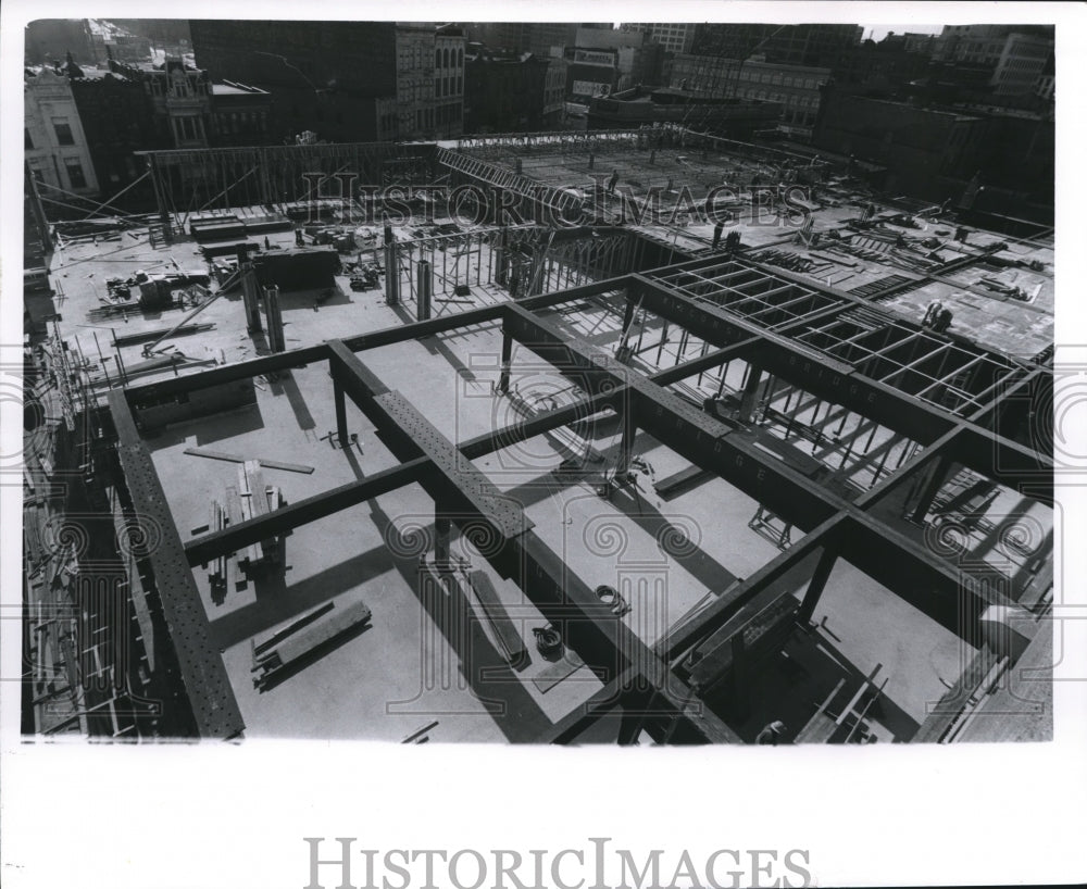 1961 Press Photo Construction on Milwaukee Journal buildings, Wisconsin.-Historic Images