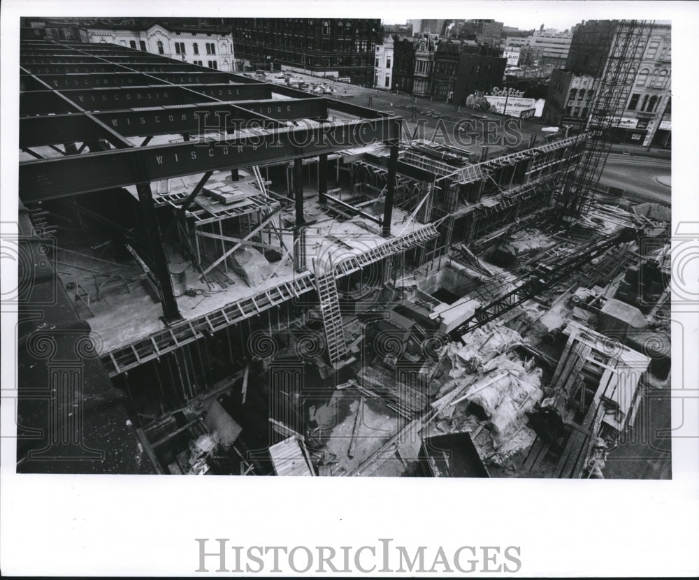 1961 Press Photo Milwaukee Journal Building Construction - mjb30606 - Historic Images